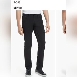 Boss Men's Black Regular Fit 5 Pocket Pants. Sz 32 X 30. Cotton/elastane